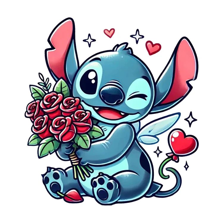 استیکر پارچه و لباس پاد آفرین مدل کارتون استیچ کد DKST58