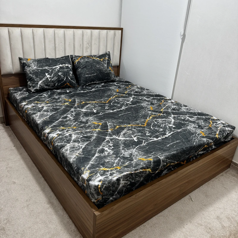 سرویس ملحفه 2 نفر 3 تکه ناتوسا مدل لوتوس کد 180