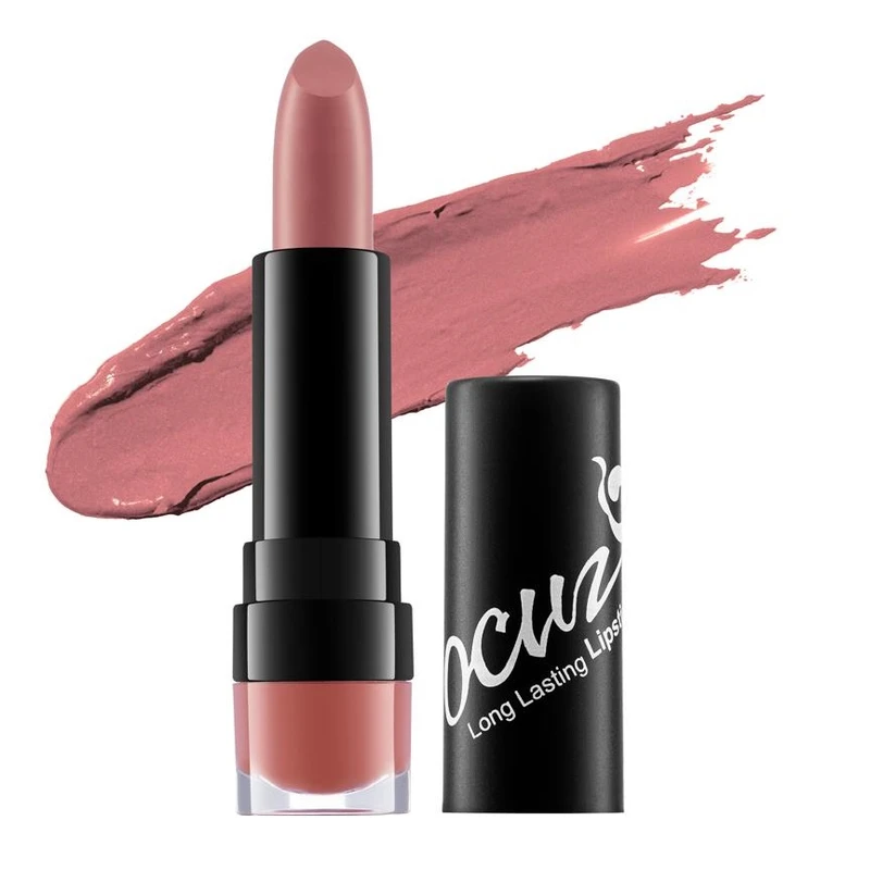 رژ لب جامد مات اوکاز مدل Long Lasting رنگ کالباسی روشن شماره 02