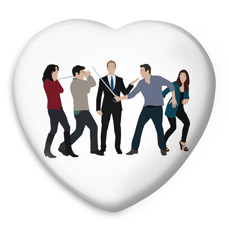 پیکسل خندالو طرح سریال آشنایی با مادر How I Met Your Mother مدل قلبی کد 13791