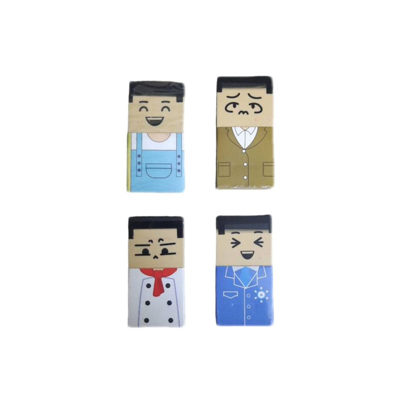 پاک کن مدل مرد کچل مجموعه 4 عددی