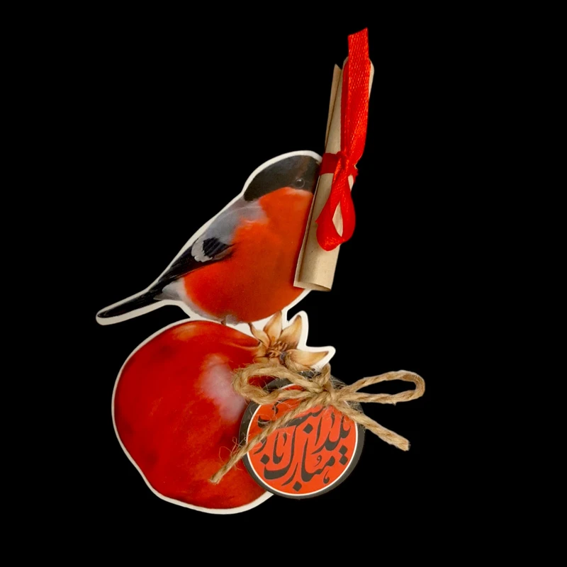 گیفت مدل یلدا طرح سینه سرخ  کد 5 بسته 20 عددی