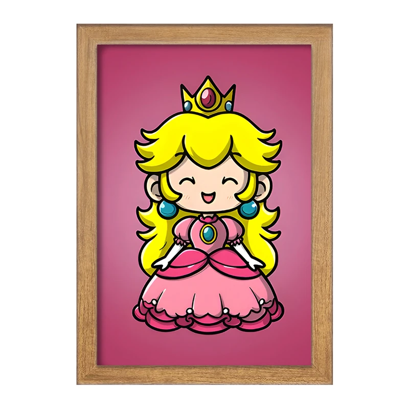 تابلو خندالو مدل پرنسس هلو سوپر ماریو (Super Mario) کد F9427