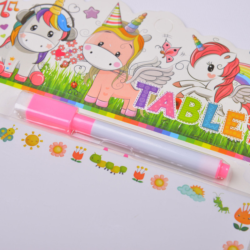 تخته وایت برد مدل یونیکورن به همراه ماژیک