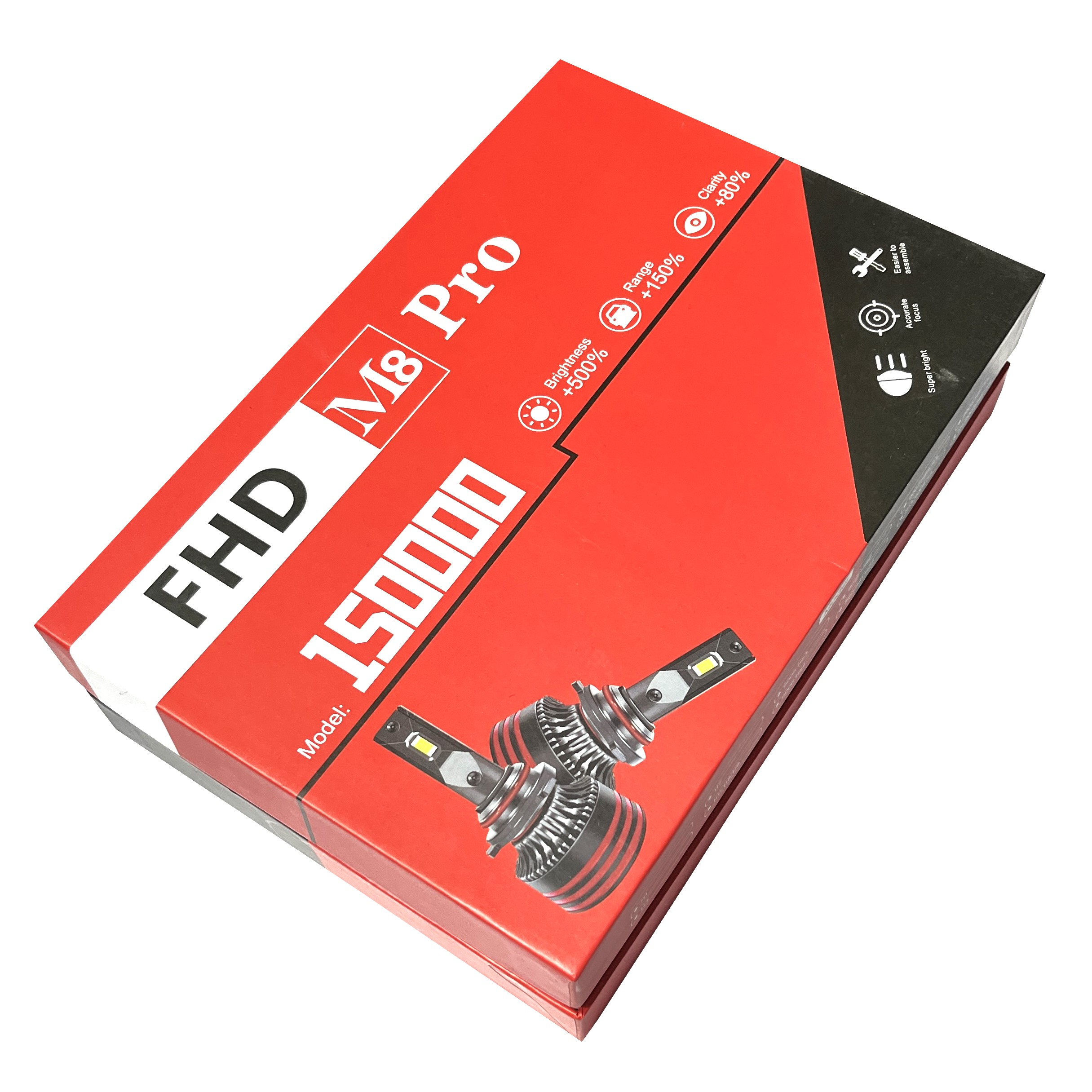 لامپ هدلایت خودور اف اچ دی مدل M8 PRO 15000 پایه H11 بسته دو عددی