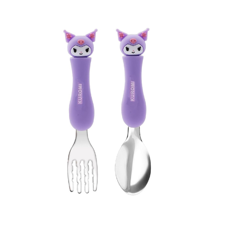 قاشق و چنگال کودک مدل عروسکی طرح کرومی