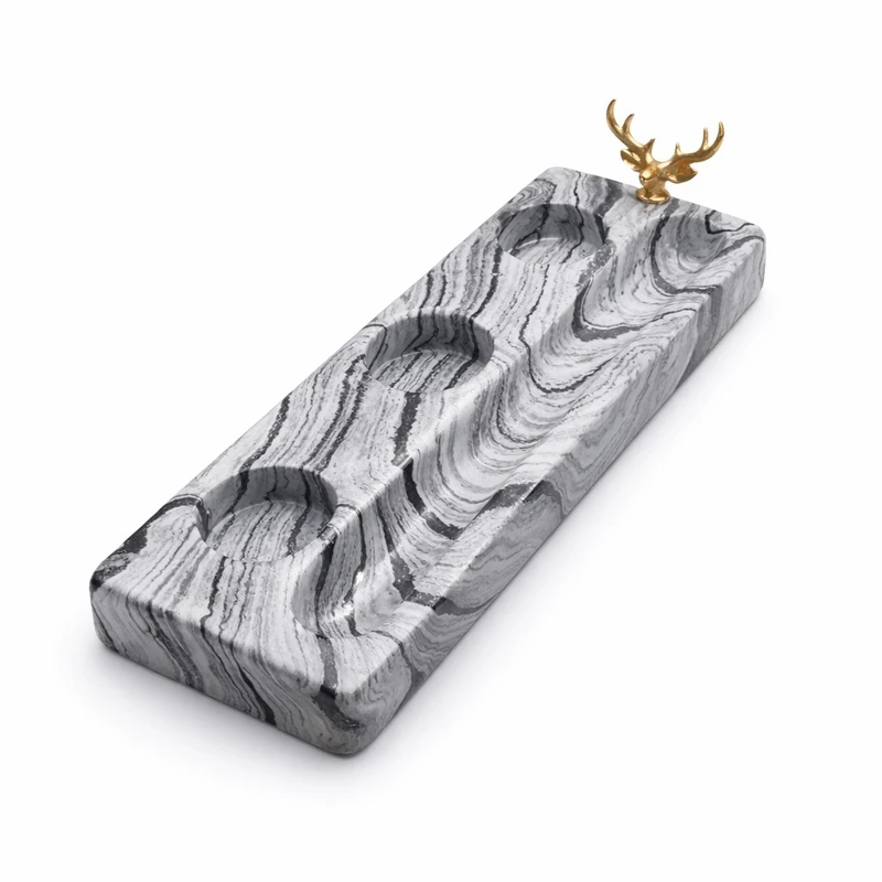 جاعودی سنگ و رزین مدل گوزن شاخ طلا