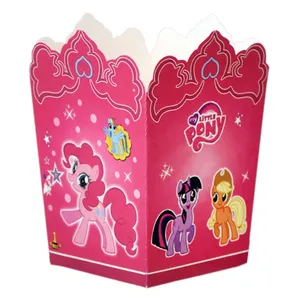  ظرف پاپ کورن مدل اسب پونی بسته 10 عددی 