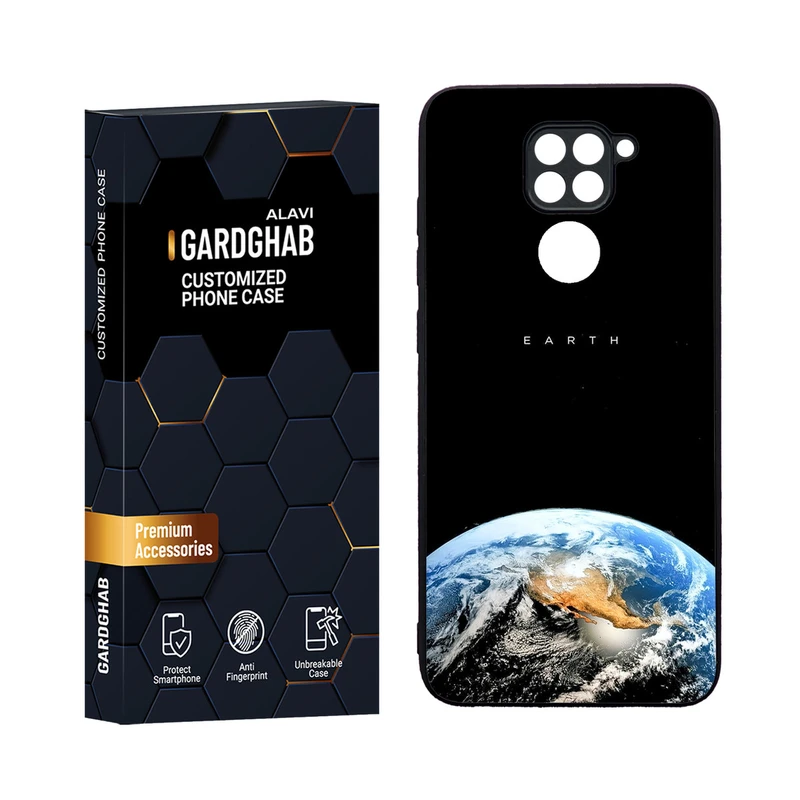 کاور گارد قاب مدل دورژله ای کهکشان مناسب برای گوشی موبایل شیائومی Redmi Note 9