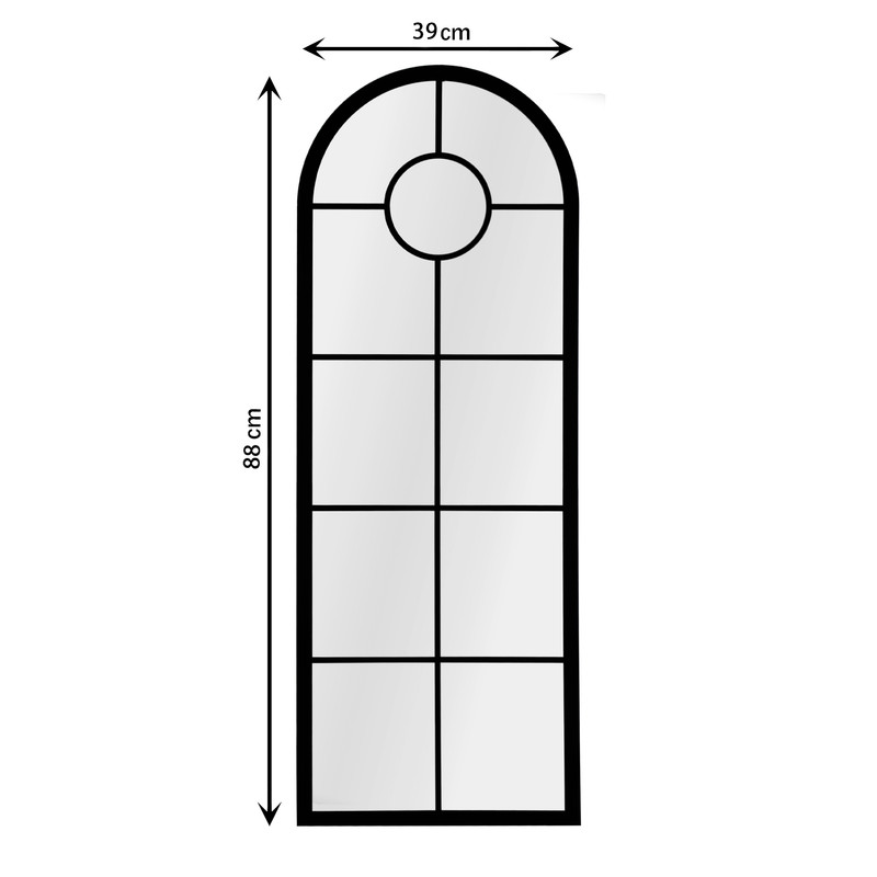 آینه سرویس بهداشتی الف مدل نیم قد ساغر