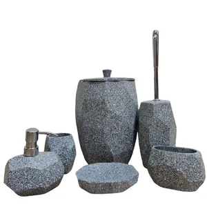 ست سرویس بهداشتی 6 پارچه الماس مدل هندسی 231