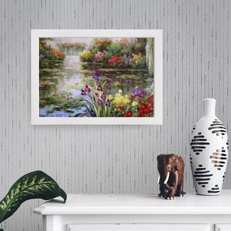 تابلو یاسین دکوراتیو مدل جلوه رنگهای باغ  کد ysw541