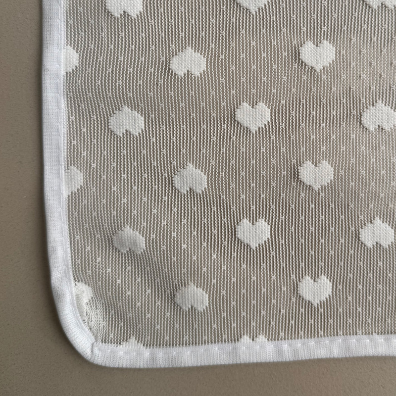 شال زنانه مدل توری قلب قلبی