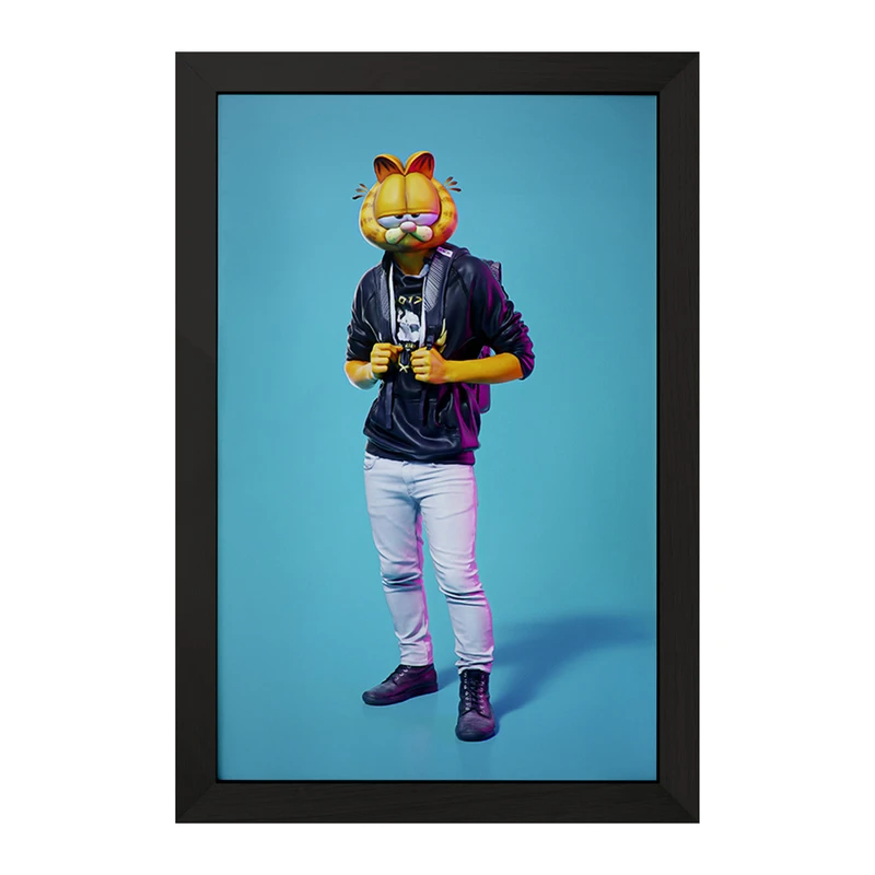 تابلو خندالو مدل گارفیلد (Garfield) کد F178