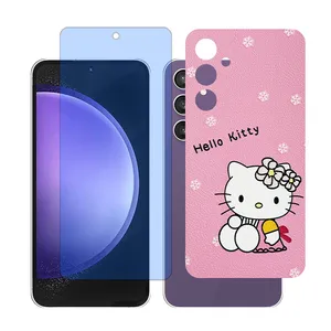 Glass Together model Anti-blue Screen Protector Suitable for Samsung Galaxy S23 FE Mobile Phone with Back cover sticker