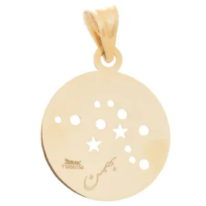 آویز گردنبند طلا 18 عیار زنانه الن نار مدل 0724