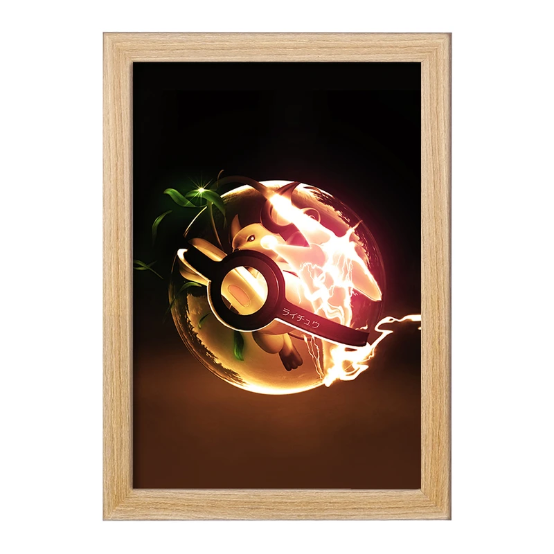 تابلو خندالو مدل پیکاچو انیمه پوکمون  کد 17396