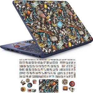 نقد و بررسی استیکر لپ تاپ راتیانا مدل cinema01 مناسب برای لپ تاپ 15 تا 17 اینچ به همراه برچسب حروف فارسی کیبورد توسط خریداران