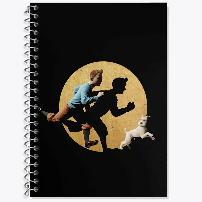 دفتر لغت 50 برگ خندالو مدل ماجراهای تن تن کد 27982