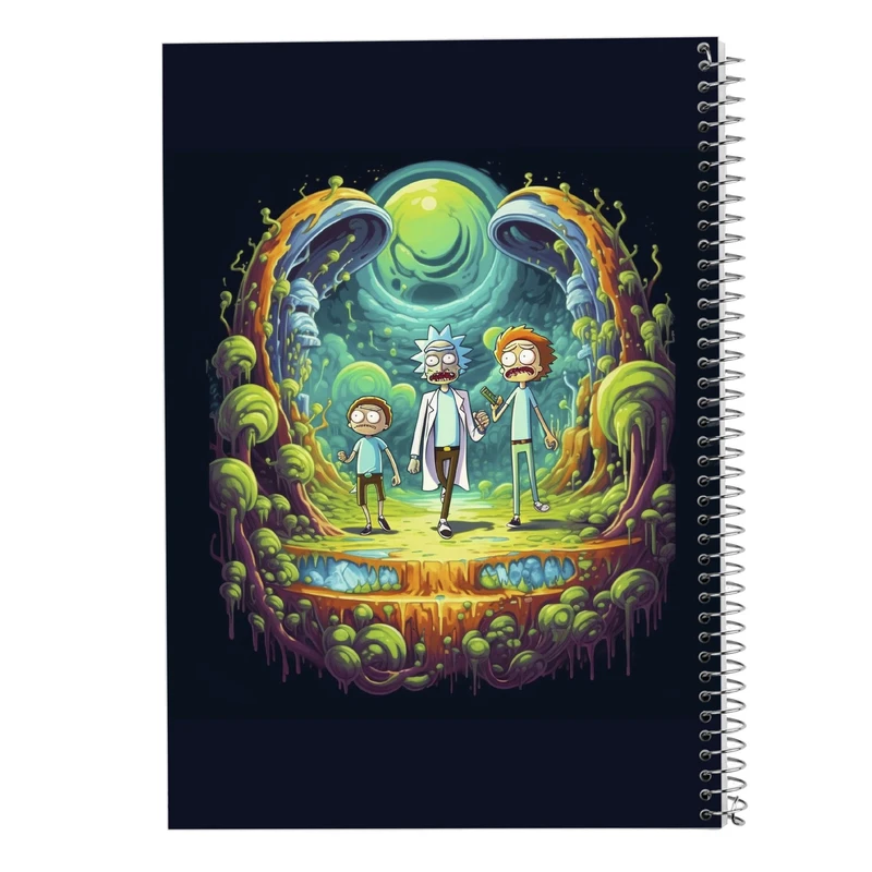 دفتر مشق 50 برگ مدوپد مدل ریک اند مورتی rick&morty کد DF10876