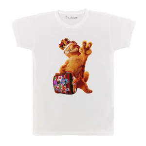 تی شرت آستین کوتاه بچگانه پرمانه طرح گارفیلد کد pmt.7688