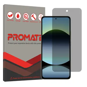 Promate Resistant model privacy screen protector suitable for Xiaomi Redmi Note 14 4G mobile phone