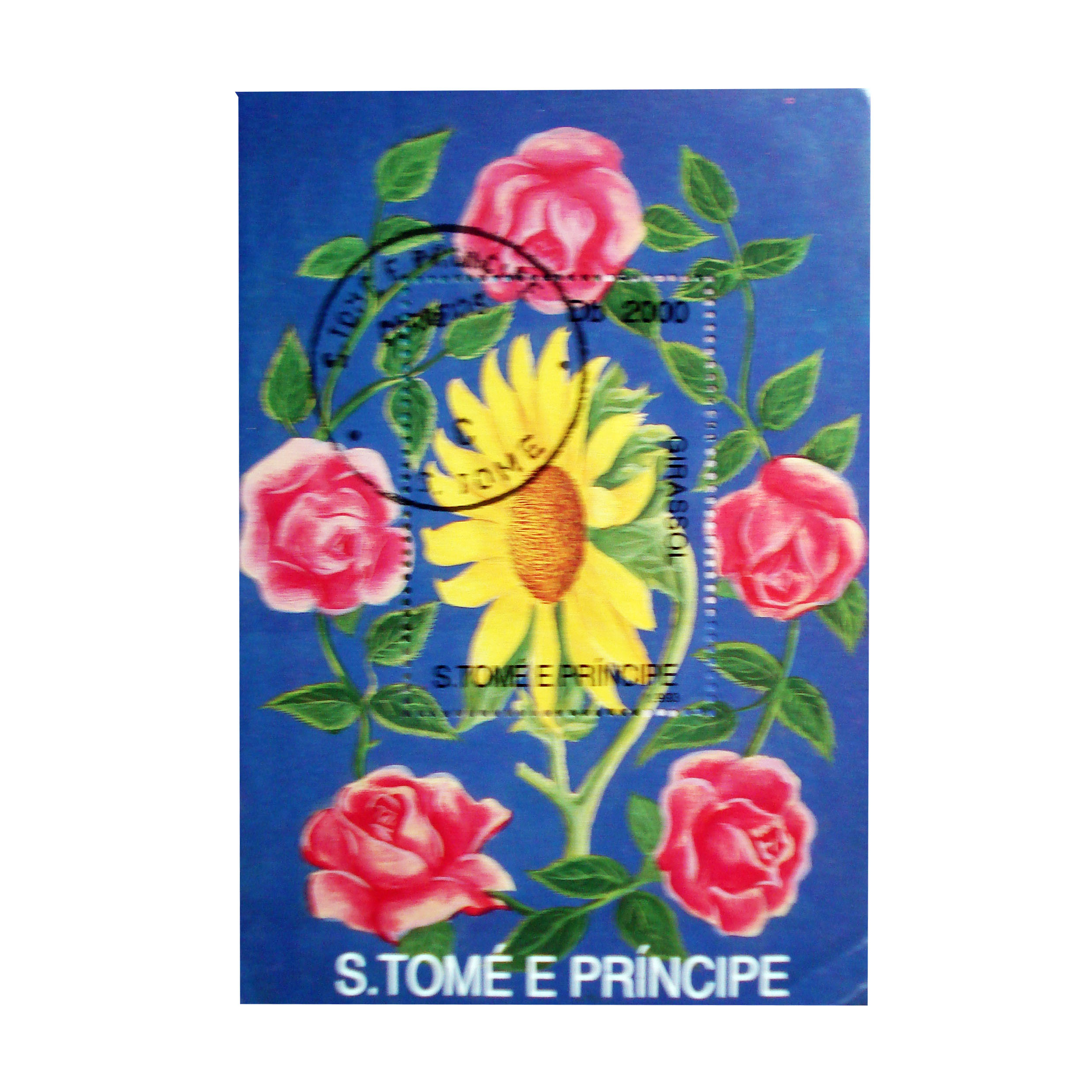 تمبر یادگاری مدل گل کد F-908