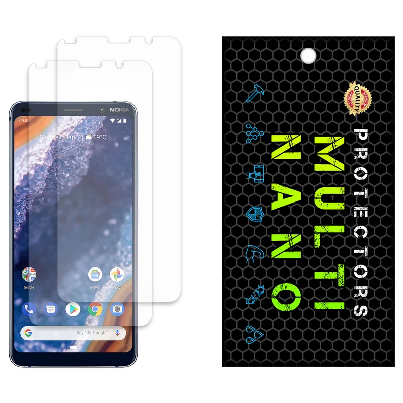 محافظ صفحه نمایش مات مولتی نانو مدل X-S2M مناسب برای گوشی موبایل نوکیا 9 PureView بسته دو عددی