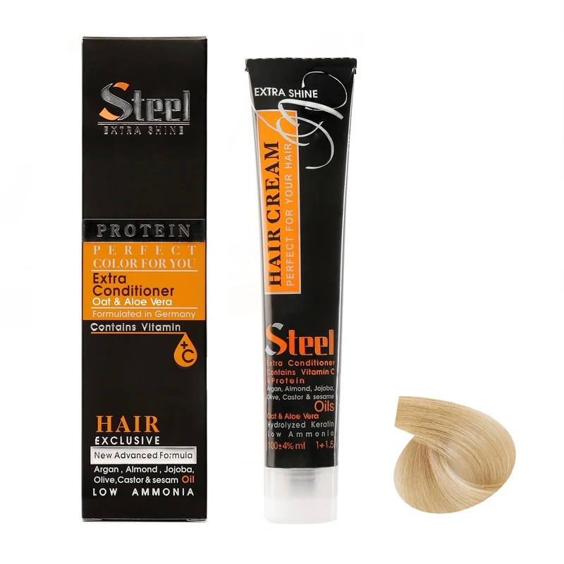 رنگ مو استیل شماره 12.7 حجم 100 میلی لیتر رنگ عروسکی ایتالیایی