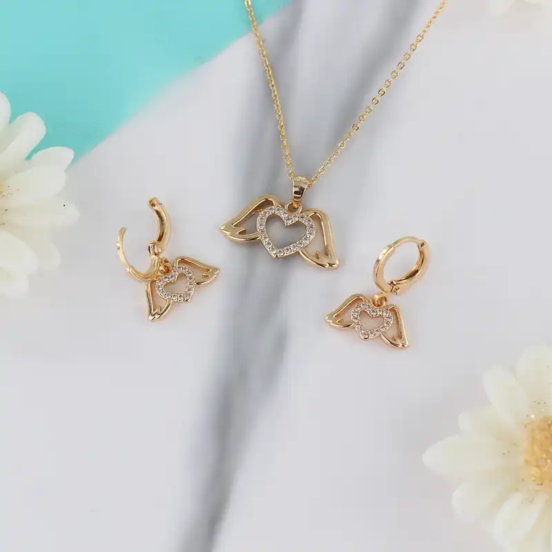 نیم ست زنانه وای اس ایکس مدل قلب کد AA144