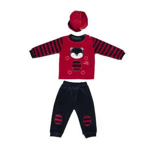 ست 3 تکه لباس نوزاد مدل خرسی