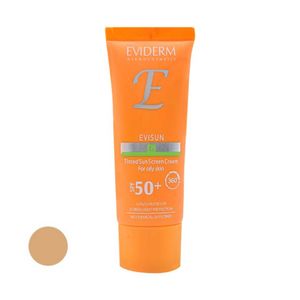 نقد و بررسی کرم ضد آفتاب رنگی اویدرم SPF50 مدل Evisun مناسب پوست های چرب حجم 40 میلی لیتر توسط خریداران