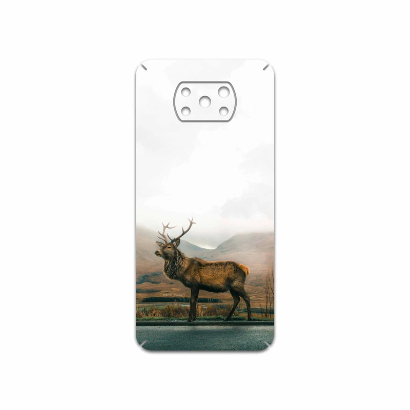 برچسب پوششی ماهوت مدل Horned Deer مناسب برای گوشی موبایل شیائومی Poco X3 NFC