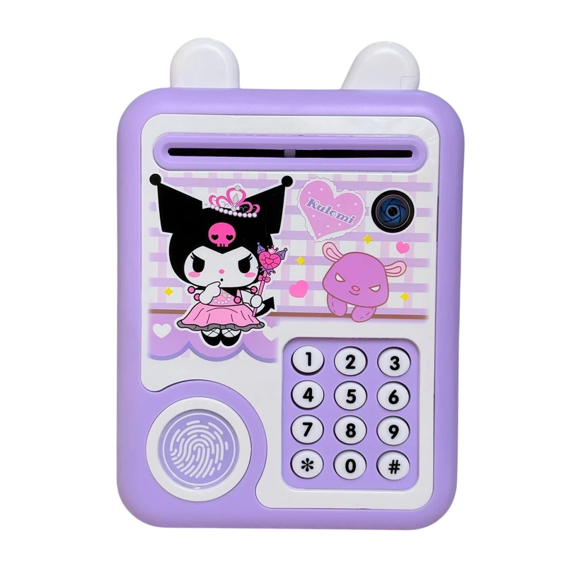 قلک مدل گاوصندوق اثر انگشتی رمز دار طرح کرومی