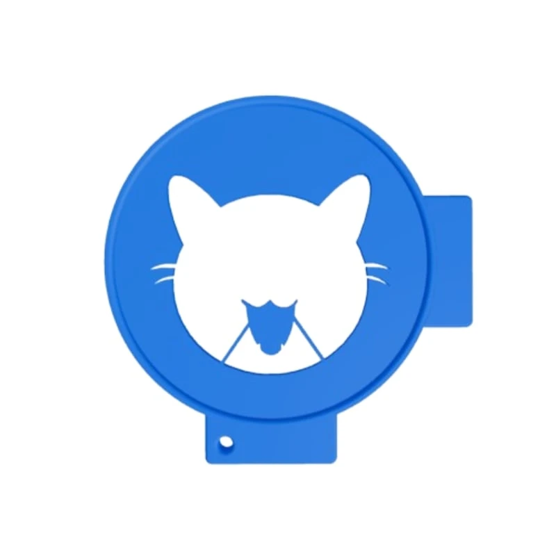 شابلون قهوه مدل گربه ملوس