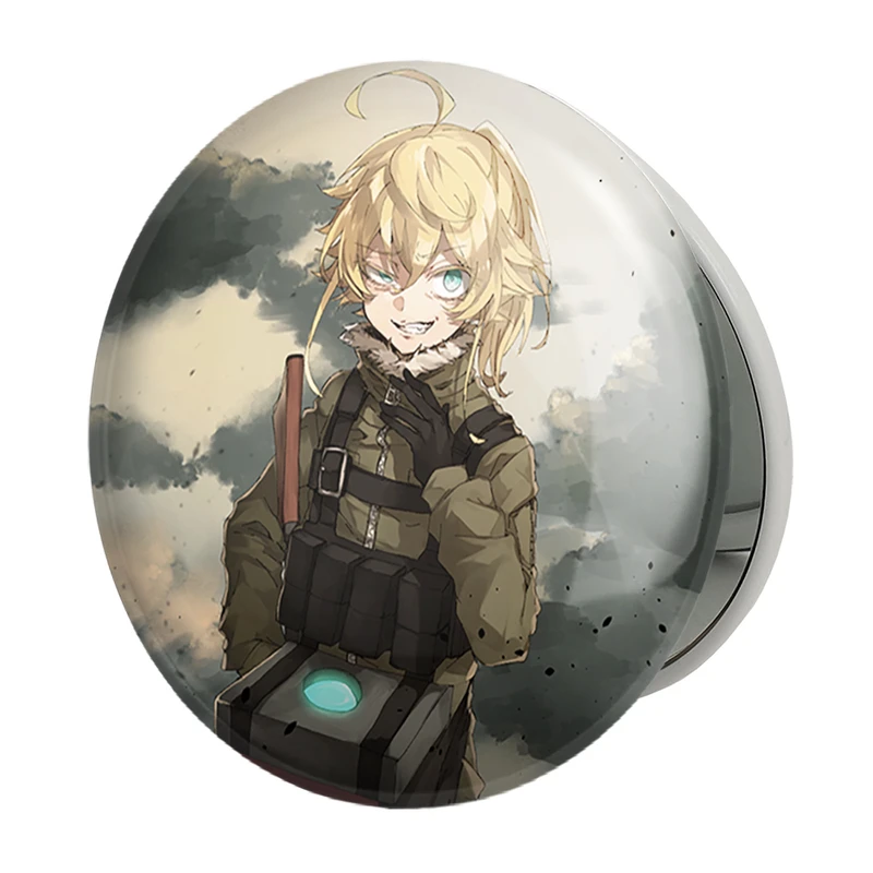 آینه جیبی خندالو طرح تانیا انیمه یوجو سنکی مدل تاشو کد 34671