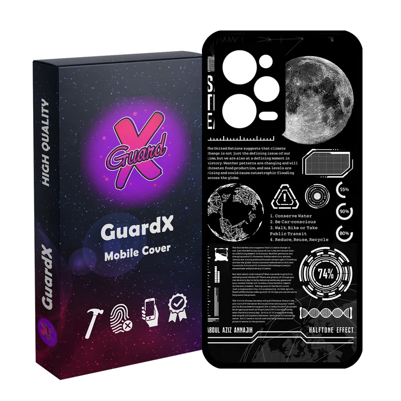کاور گارد ایکس طرح فضا مدل Glass10836 مناسب برای گوشی موبایل شیائومی Redmi Note 12 Pro 5G/Poco X5 Pro 5G/Note 12 Pro Speed