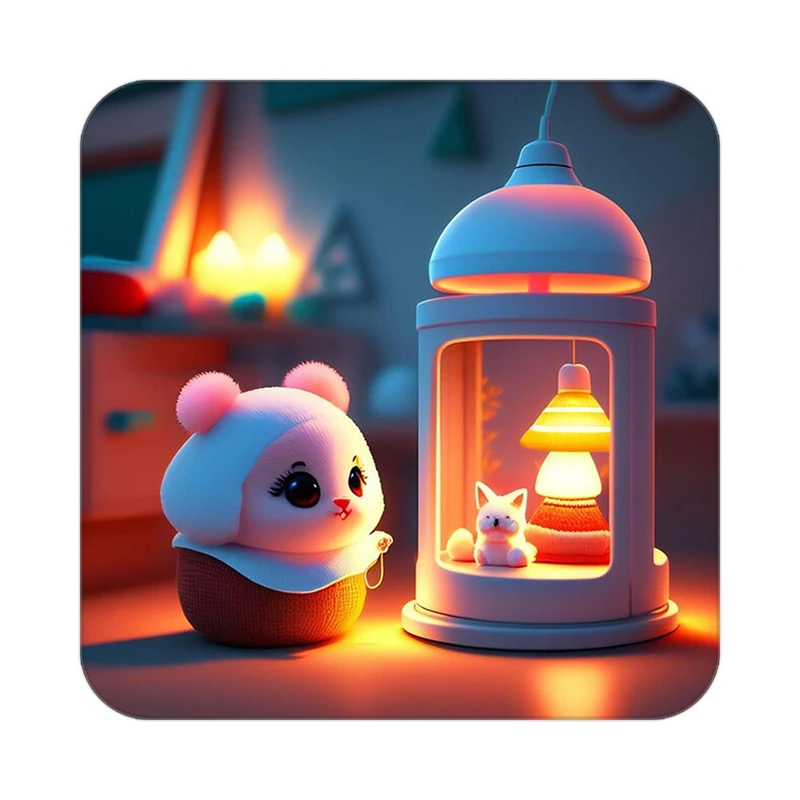 زیر لیوانی کاکتی طرح حیوانات کارتونی مدل mp27858