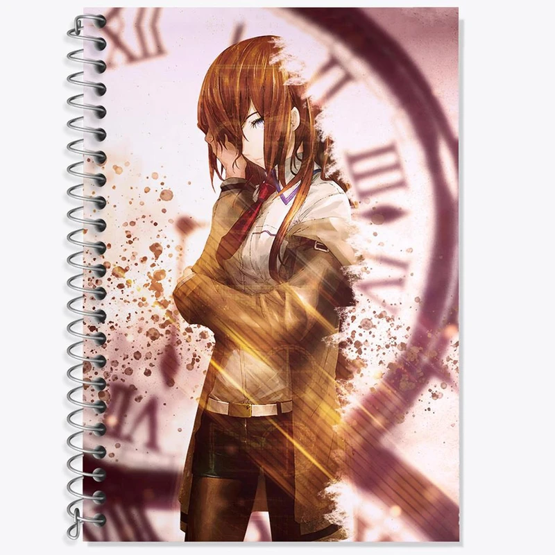 دفتر زبان 50 برگ خندالو مدل سه خط طرح کوریسو ماکیسه انیمه اشتاینز گیت کد 17466