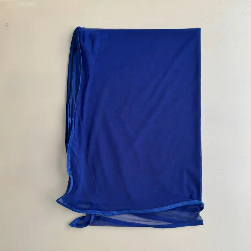 شال زنانه مدل توری ساده مزونی دور نوار دوز تابستانی کد 3