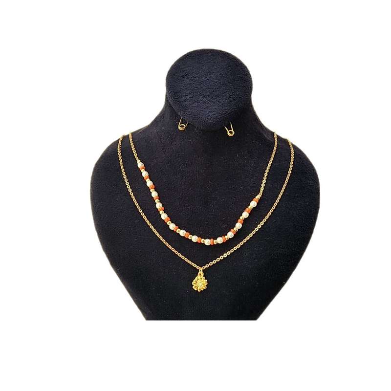 گردنبند زنانه اکسسورایز مدل دو لاین HB 162 گردنبند زنانه اکسسورایز مدل دو لاین HB 162