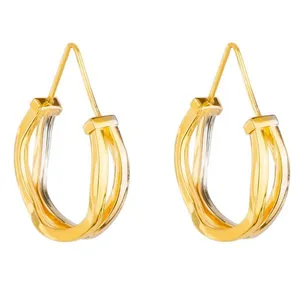 گوشواره طلا 18 عیار زنانه آلند مدل BAZG6