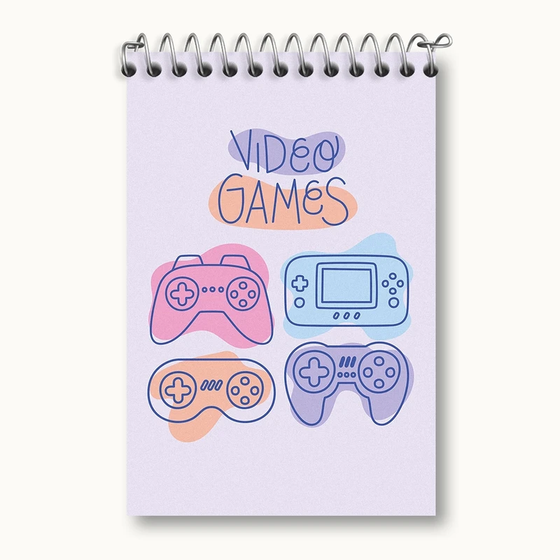 دفتر یادداشت 50 برگ خندالو مدل گیمر (Gamer) کد F1542