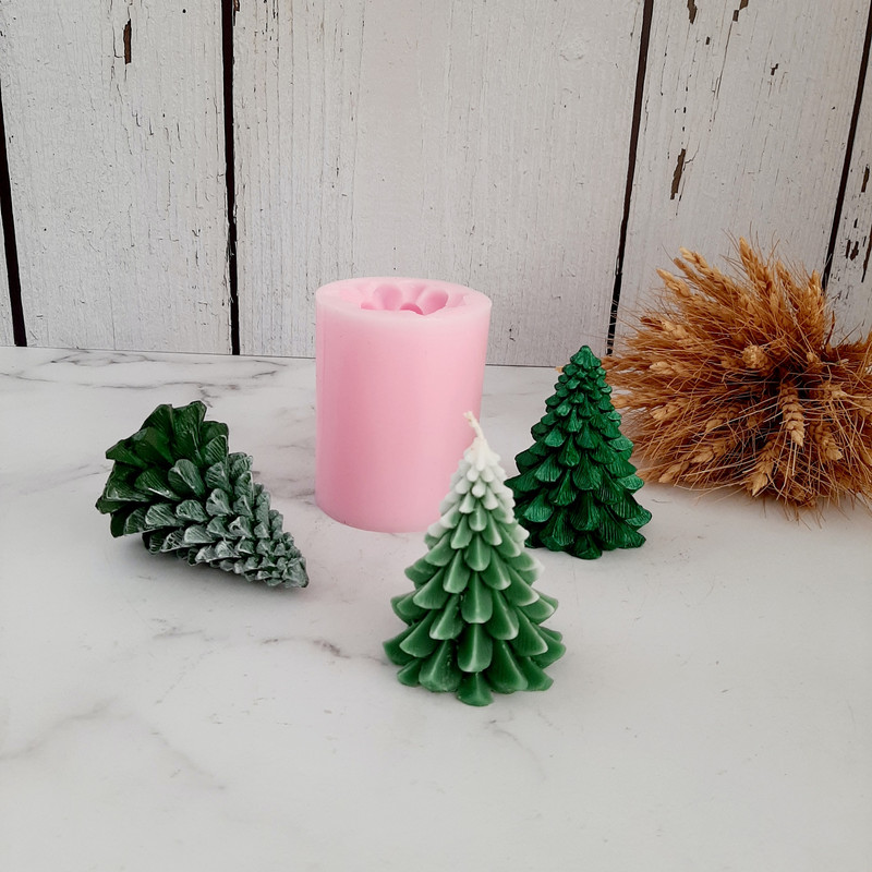 قالب شمع مدل درخت کاج قالب شمع مدل درخت کاج