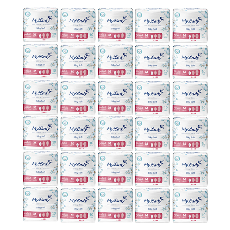 نوار بهداشتی مای لیدی مدل Silky Soft سایز متوسط مجموعه 30 عددی -  - 5