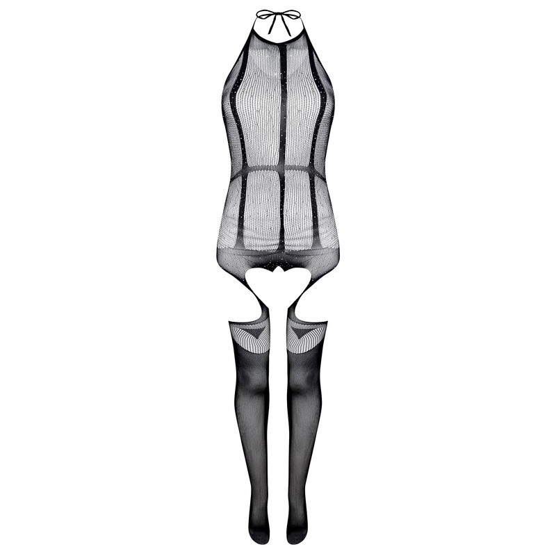 لباس خواب زنانه ماییلدا مدل یکسره فانتزی کد 3684-L151 رنگ مشکی