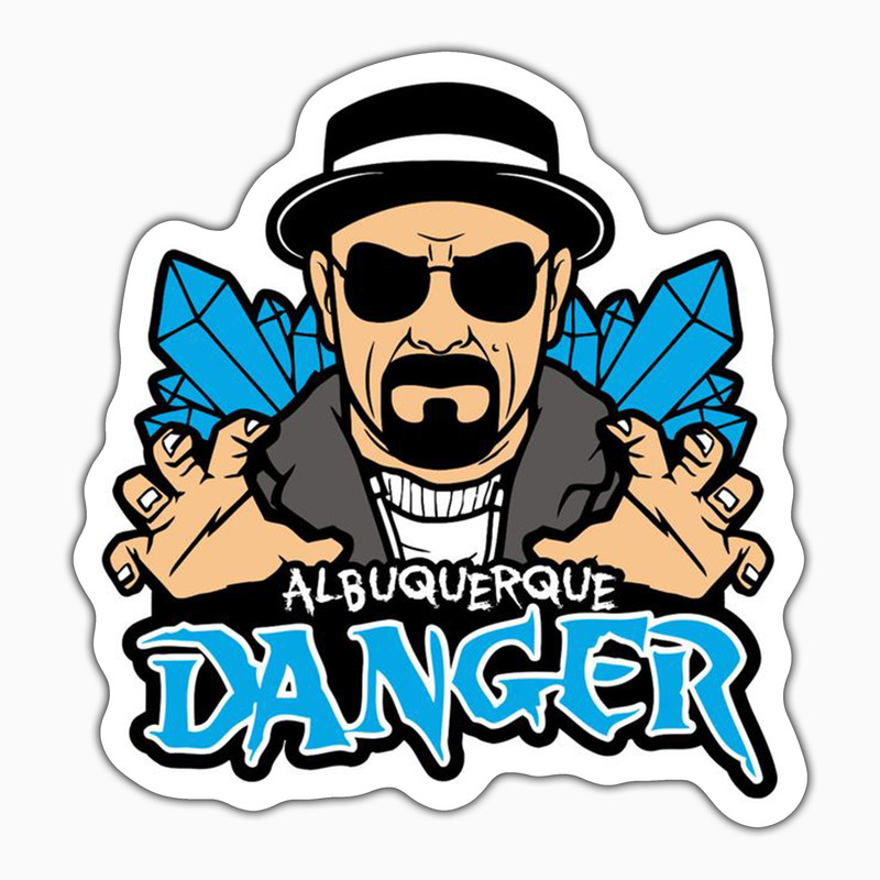 استیکر لپ تاپ و موبایل بووم طرح سریال Breaking Bad مدل Danger2 کد WR57