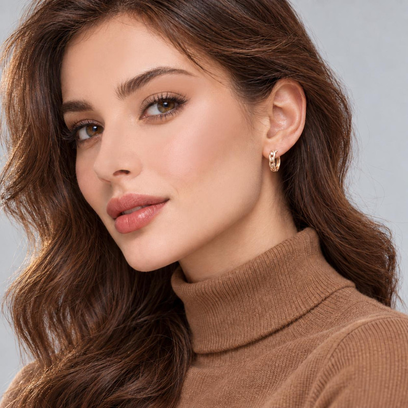 گوشواره زنانه ژوپینگ مدل کارتی کد E5454