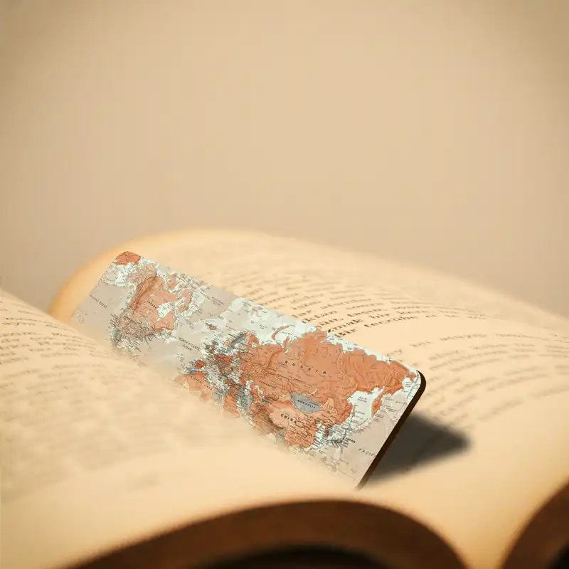 نشانگر کتاب لوکسینو مدل Map کد Bookland_158
