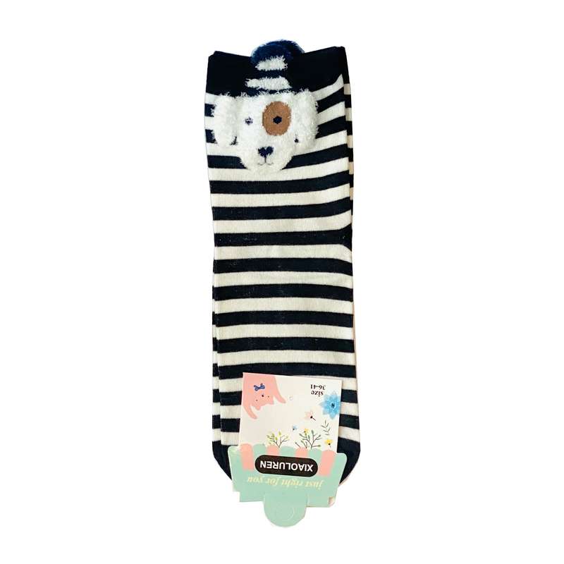 جوراب دخترانه مدل راه راه Xiaoluren